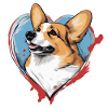 Corgi Herz