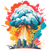 Nuclear explosion mushroom cloud