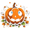 adorable spooky pumpkin