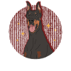 Doberman Dog Propriétaire Chien Cadeau