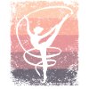 Gymnaste Gymnaste Gymnastique Rythmique Rétro