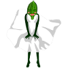 Concombre avec robe concombres
