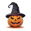 Witches pumpkin funny Halloween design