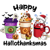 Happy Hallothanksmas Vibes Coffee