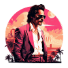 Retro Miami Boho Style Design