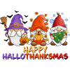 Happy Hallothanksmas Gnomes