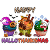 Happy HalloThanksMas Cupcakes