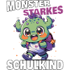 Einschulung Schule Monster starkes Schulkind