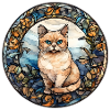 Munchkin Katzenrasse Aquarellglas
