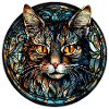 Minskin Cat Race Aquarelle Verre