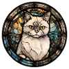 Munchkin Katzenrasse Aquarellglas
