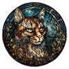 Manx Cat Breed Aquarelle Verre