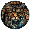Ragamuffin Cat Breed Aquarelle Verre