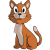 Cute brown cat
