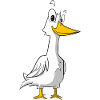 Funny Cartoon Goose
