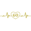 60th Birthday Heart 60