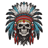Apache Indian Chief Skull