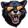 Tasmanian devil with sunglasses