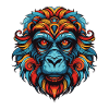 Monkey Portrait