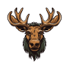 Moose Portrait