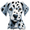 Chiot dalmatien mignon