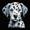 Chiot dalmatien mignon