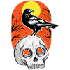 Elegant skull creepy Halloween design