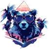 Future Bear with sunglasses