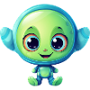 Kawaii Laughing Alien