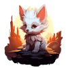 Kleiner Wüstenfuchs – Süßes Fantasy-Tiermotiv
