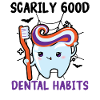 Frighteningly good dental habits.
