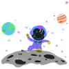 Astronaut blue-violet