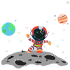 Astronaut Red White