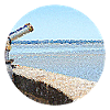 Distant ocean view