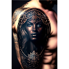 tatouage noir monstre protecteur