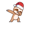 Dabbing Père Noël Paresseux Paresseux
