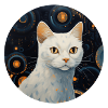 Artwork: White cat