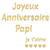 Joyeux anniversaire papai je t'aime
