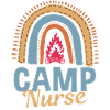 Cute camp nurse rainbow