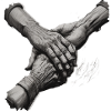 Holding hands