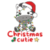 Zebra Weihnachten Zebras Christmas Cutie
