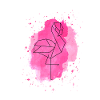 Flamingo splash