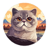 Scottish fold-eared cat