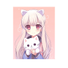 Kawaii pige anime manga pige kat