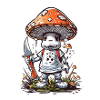 Champignon - Crapaud - Champignon