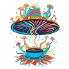Groovy Mushroom Coffee Vibes
