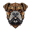 Bulldog Dog Portrait