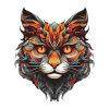Cat Portrait Head
