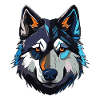 Husky Dog Portrait
