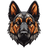 German Shepherd Dog Portrait